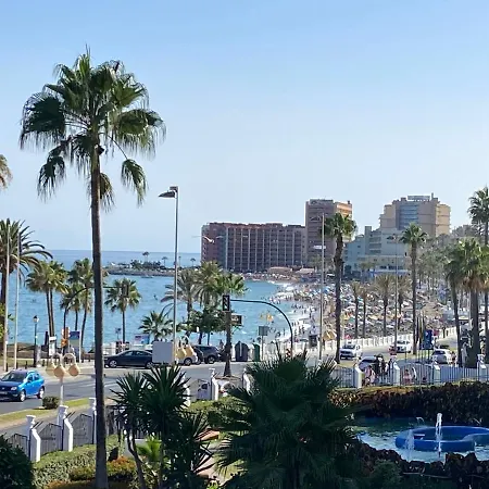 Modern Sea View Studio In Benal Beach Benalmádena Esterno foto